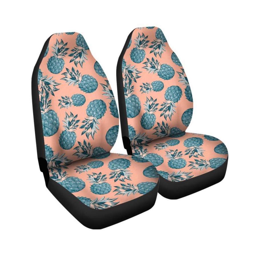 Hawaiian Neon Pineapple Print Car Seat Covers Oralie Shop