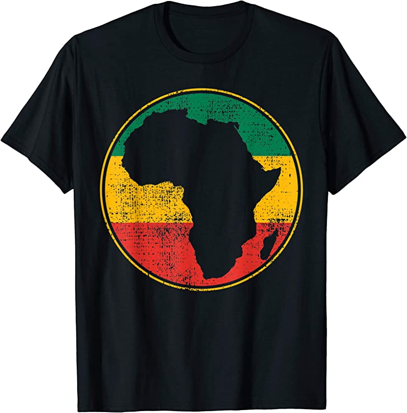 Vintage Retro Map Tanzania Namibia Kenya T-Shirt