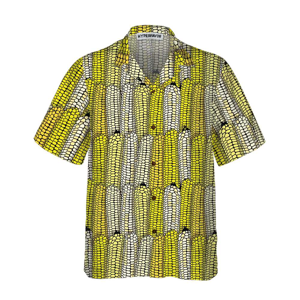 Corn Cob Plant Seamless Pattern Hawaii Shirt Button Hawaii With Ha97590