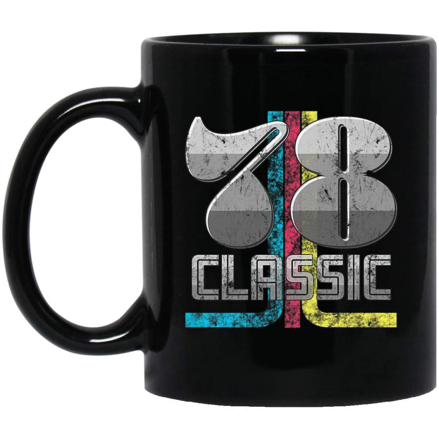 1978 Classic – 40th Birthday 70s Retro Vintage Gift Black Mug