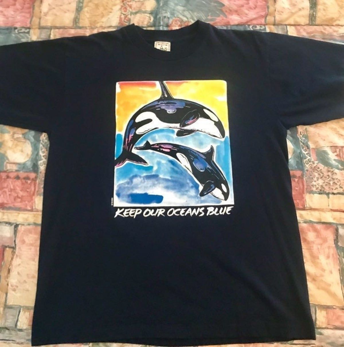 Vintage Keep Our Oceans Safe Shirt Whale Shirt