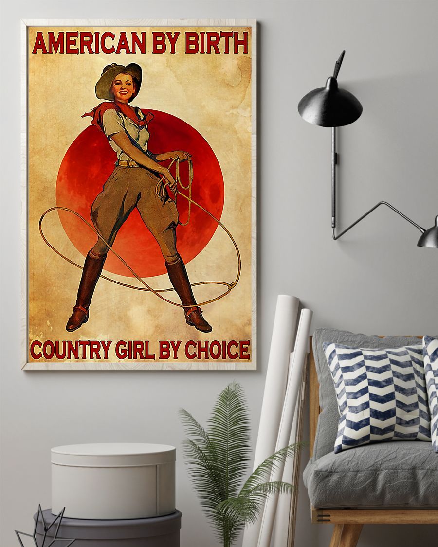 Country Girl By Choice Vertical Canvas And Poster | Wall Decor Visual Art