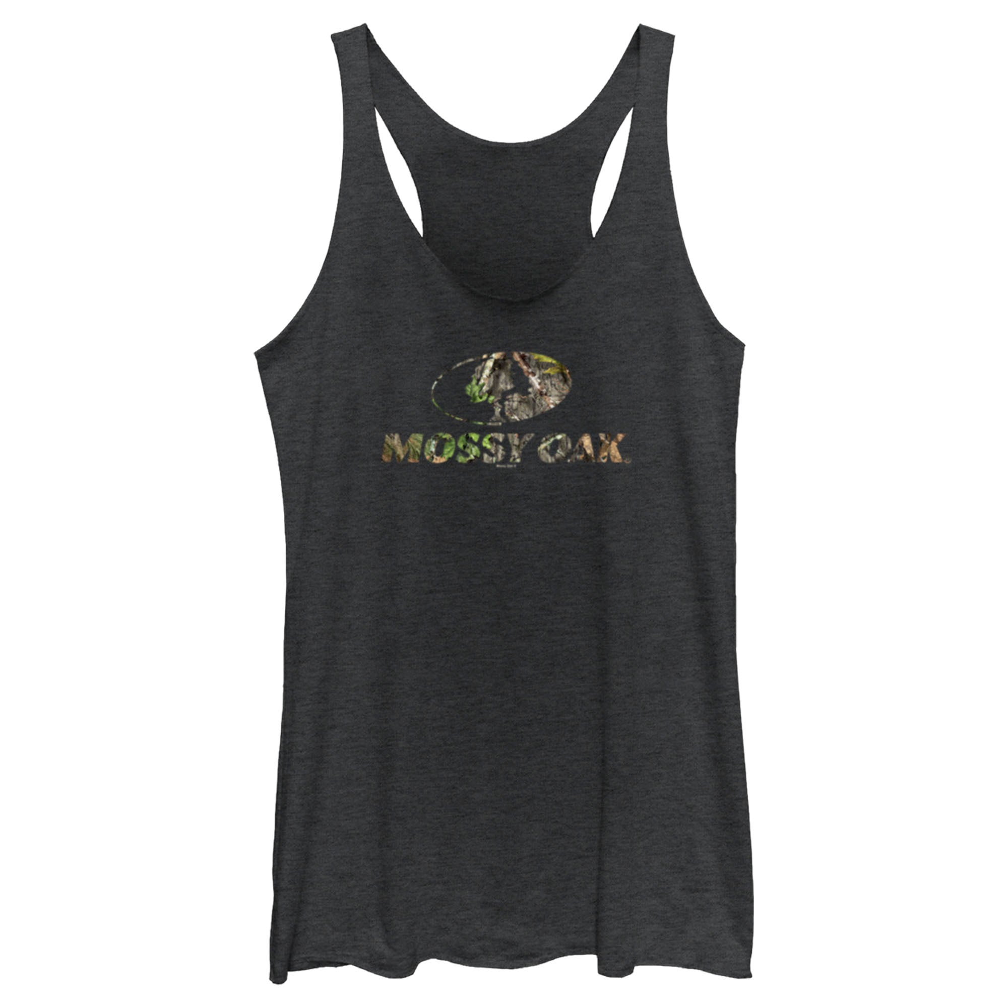 Women’S Mossy Oak Tree Filled Logo Racerback Tank Top