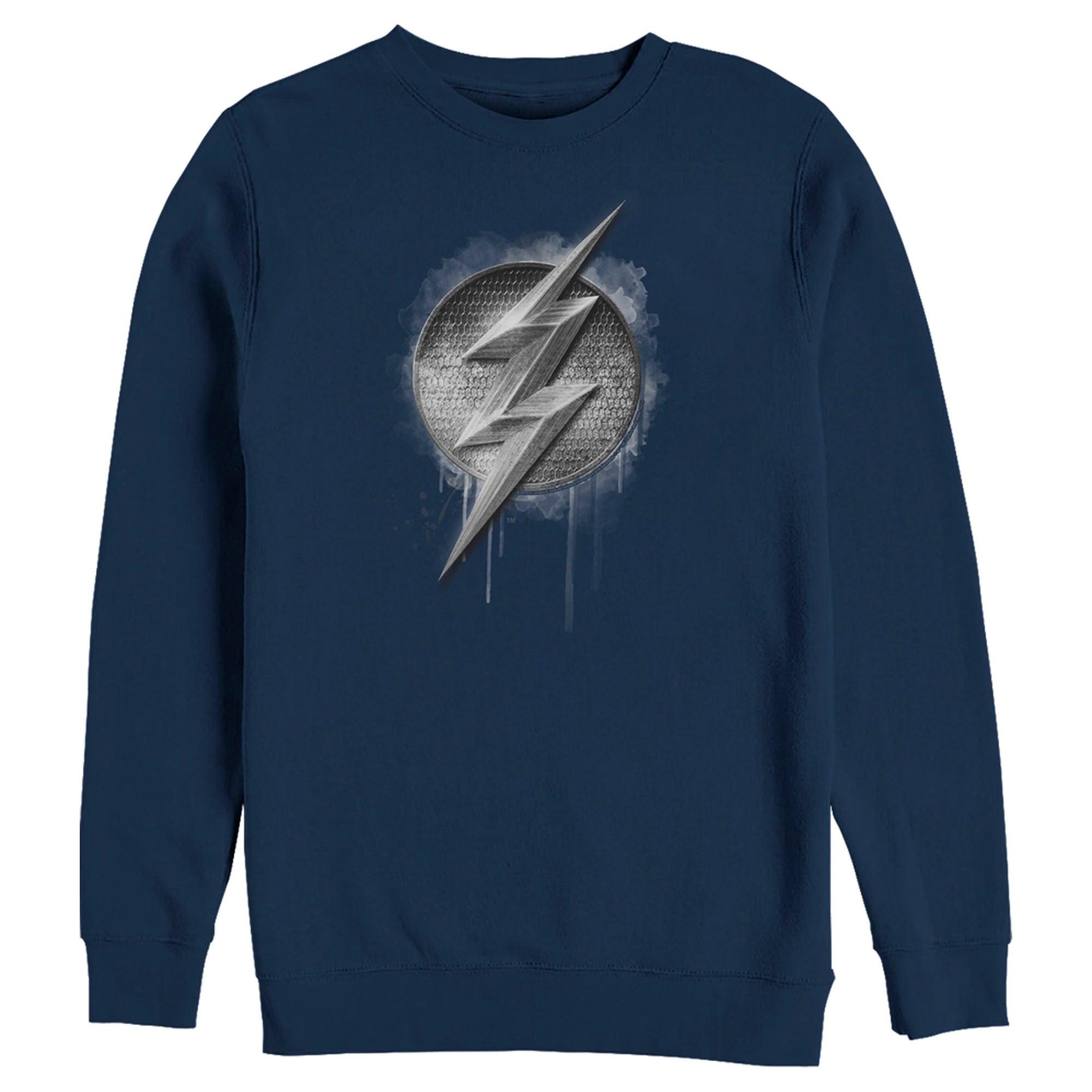 Zack Snyder Justice League Men’S The Flash Silver Logo  Sweatshirt