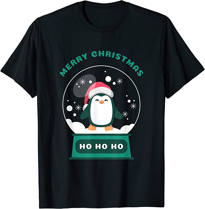 Penguin Gift Penguin Boys Girls Children Merry Christmas T-Shirt