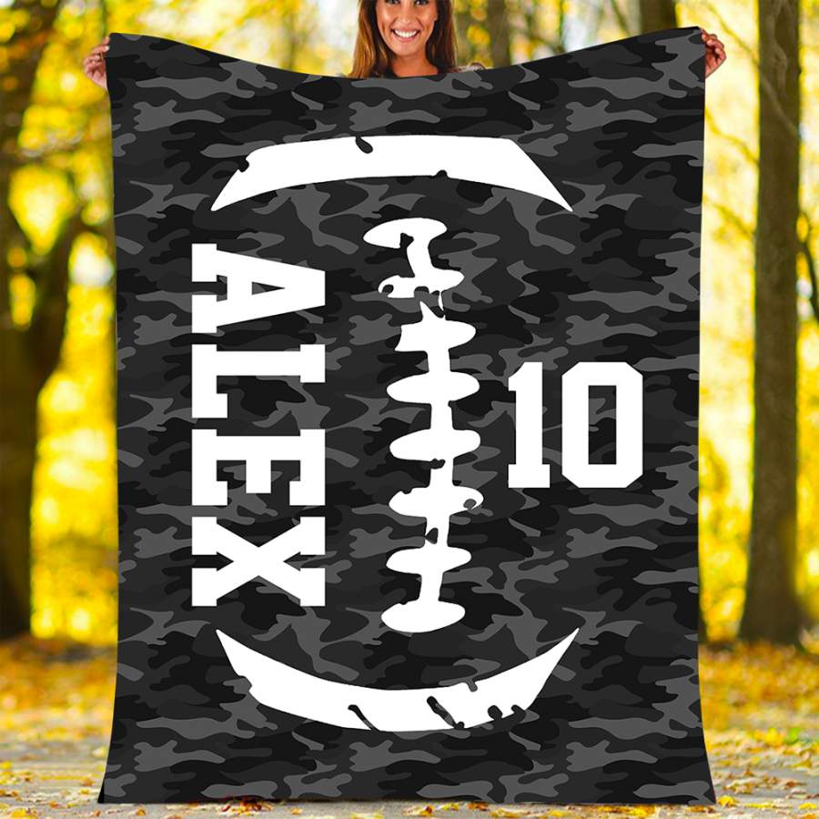 Custom Blankets Football Personalized Blanket – Fleece Blanket