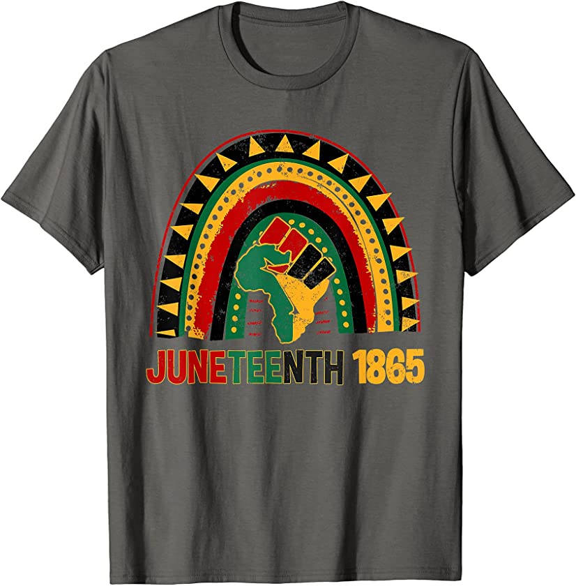 Africa Rainbow Juneteenth 1865 African Pride T-Shirt