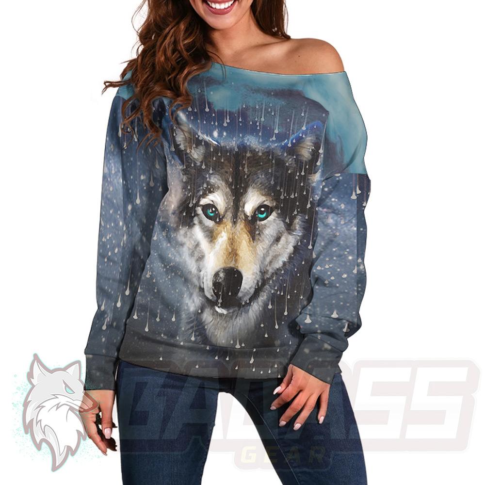 Husky and Rain HUK-0007 Off Shoulder Sweaters