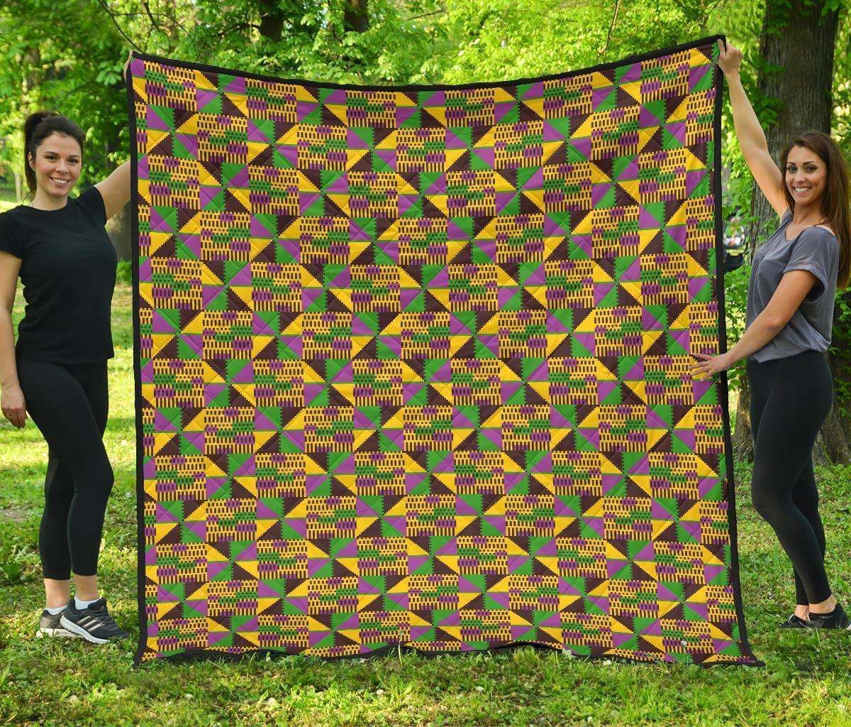 African Kente 5 Dhcdhc Ld2410 Quilt Blanket