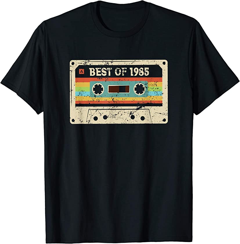 Best of 1985 Vintage Cassette 36th Birthday Gift Men Women T-Shirt