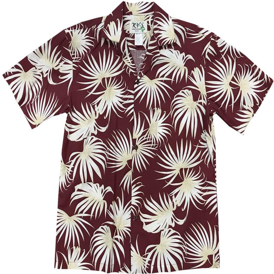 Dancing Ferns Red Hawaii Shirt Ha32288