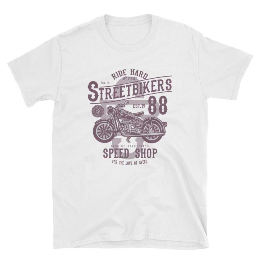 Street Bikers Speed Shop Vintage Poster T-Shirt