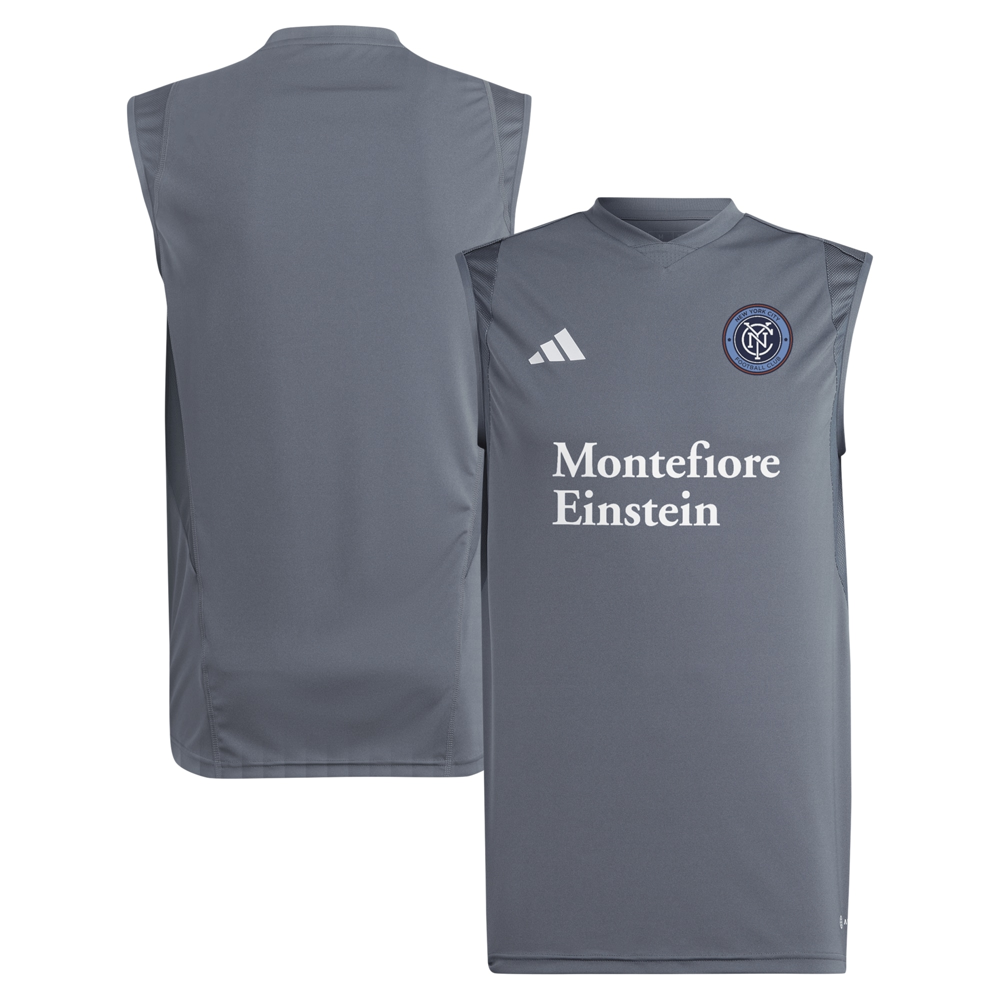 New York City FC 2024 Sleeveless Training Jersey – Gray