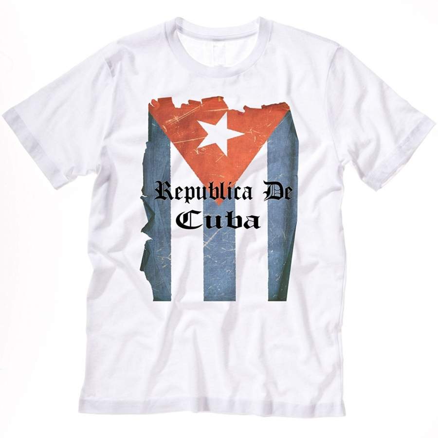 Cuba T-Shirt Cuban Flag Miami Havana Cotton Tee Men’S Punk T-Shirt