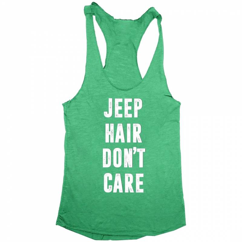 Jeep Hair Don’T Care Women’S Racerback Tank Lt11