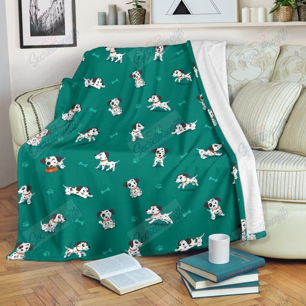 Dog Dalmatian Puppy Gs-Cl-Ld2310 Fleece Blanket