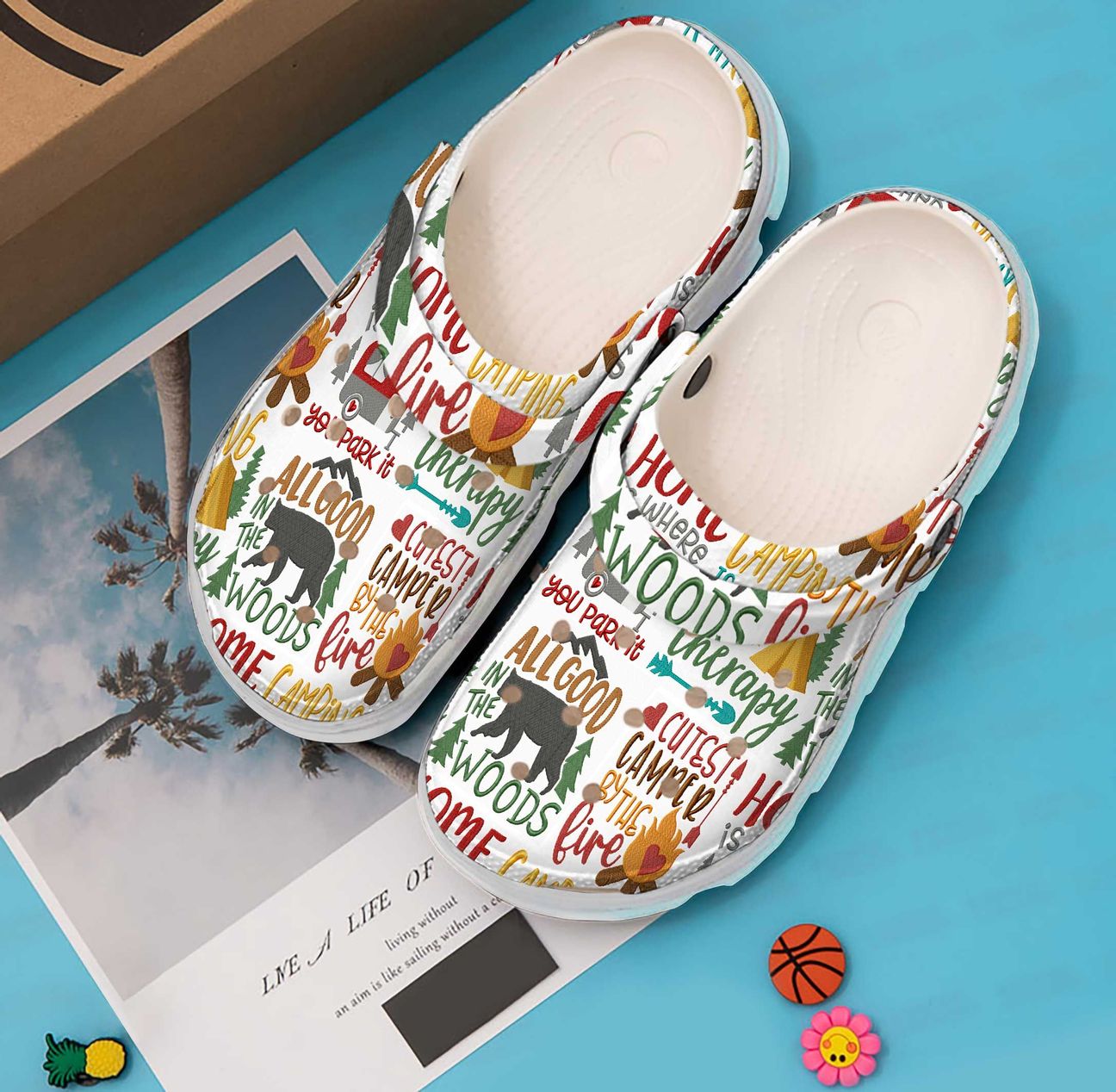 Camping Personalized Clog, Custom Name, Text, Color, Number Fashion Style For Women, Men, Kid, Print 3D Camping Therapy