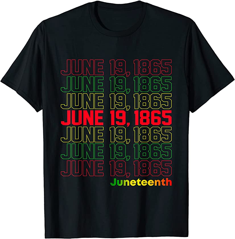 African American Freedom Retro Black Queen Juneteenth T-Shirt