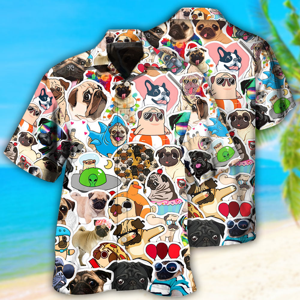 Pug Funny Style Hawaii Shirt Ha10300