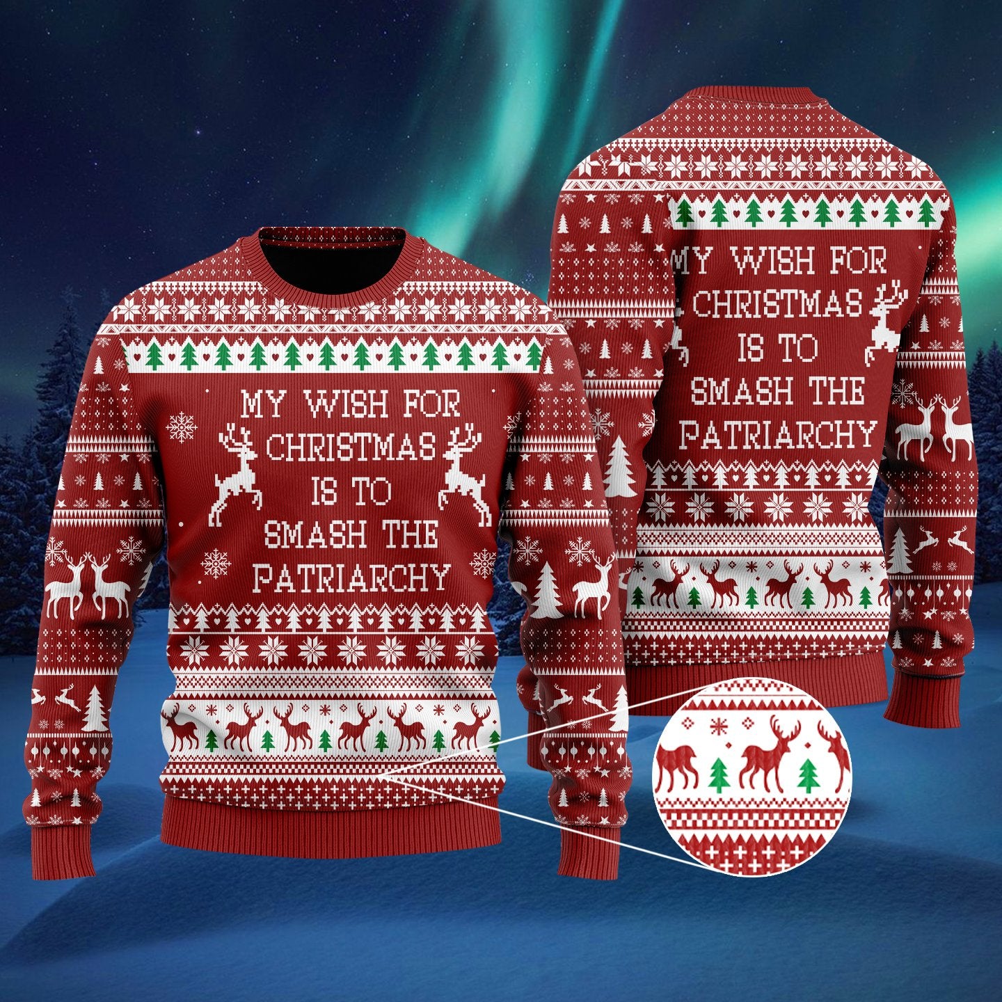 Merry Christmas Ugly Christmas Sweater | For Men & Women | Adult | Us6326