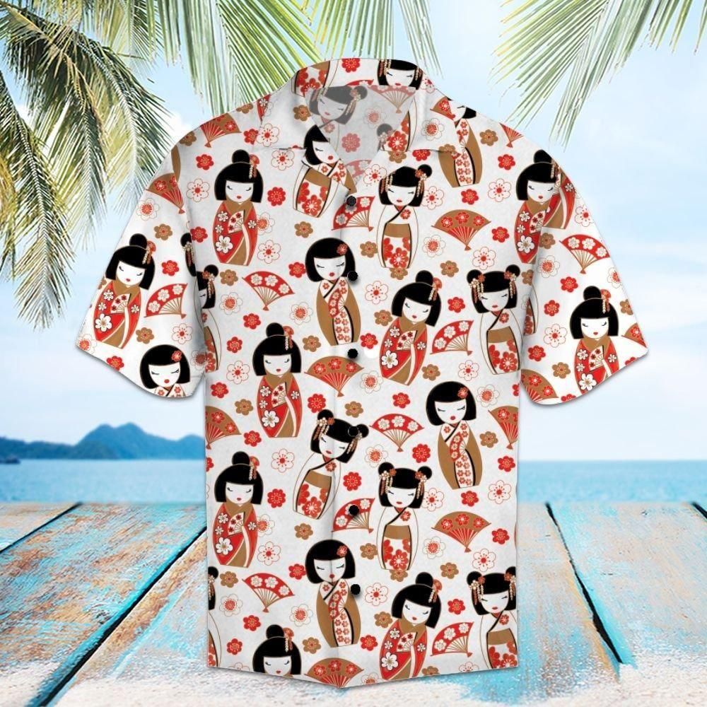 Geisha Aloha Hawaii Shirt Colorful Short Sleeve Summer Beach Casual For Men And Women Ha24543