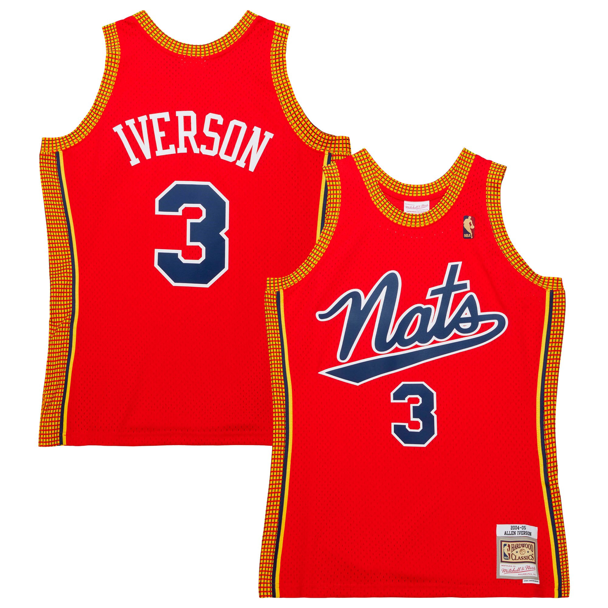 Allen Iverson Philadelphia 76ers Mitchell & Ness Hardwood Classics Swingman Jersey – Red 2