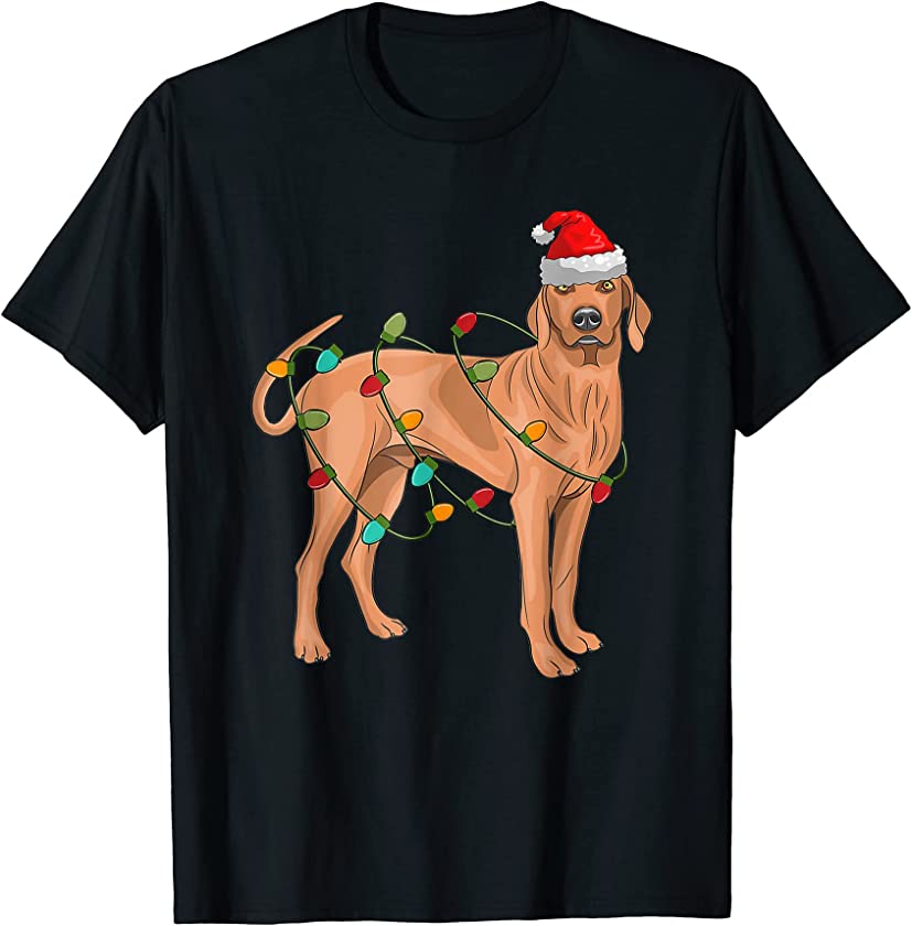 Westie Dog Ugly Christmas Sweater Xmas Tree Lights T-Shirt