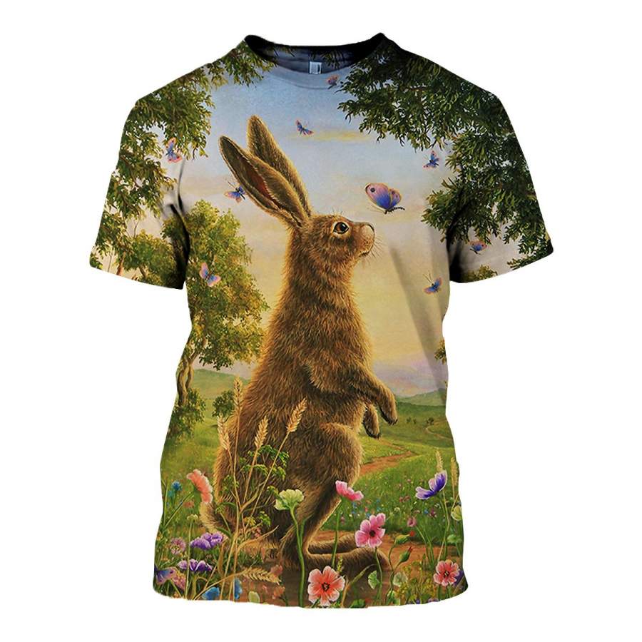 3D All Over Printed Rabbit T Shirt Hoodie 131208