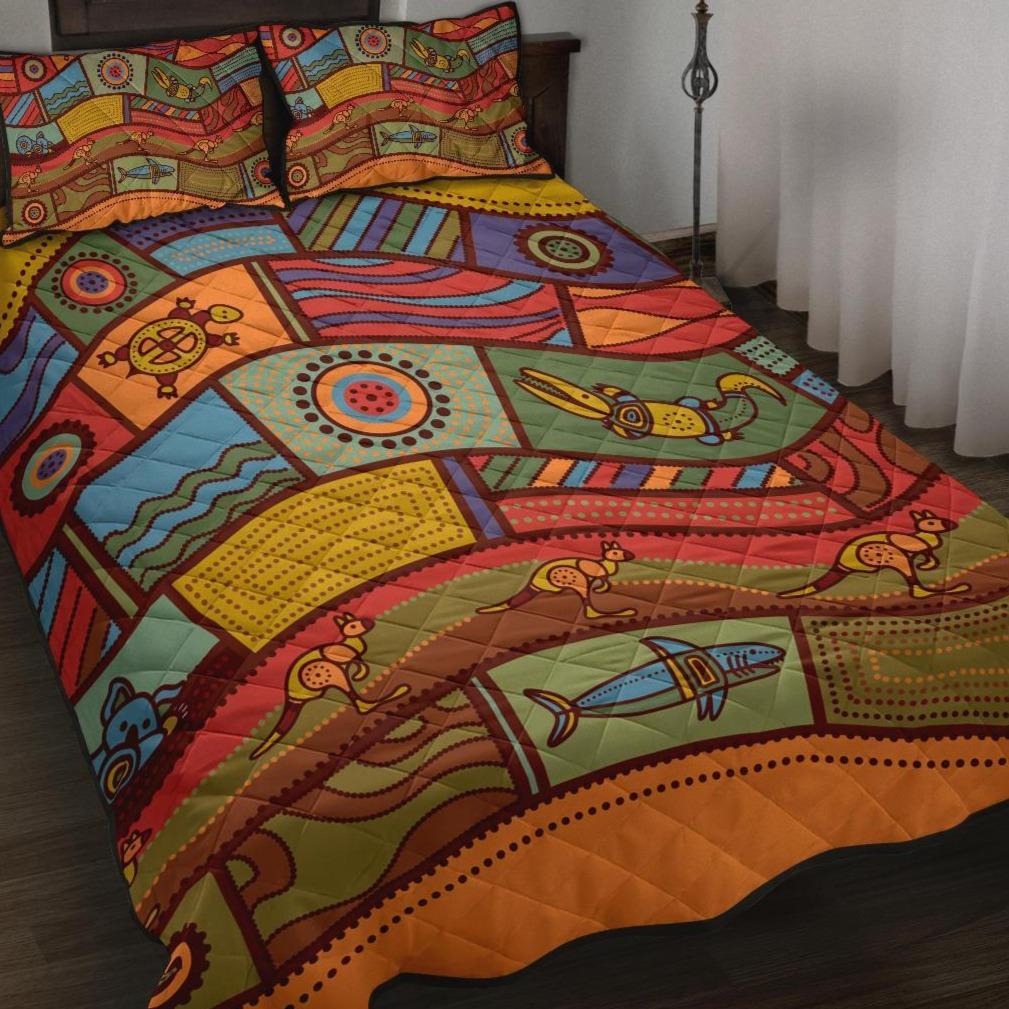 Quilt Bed Set – Aboriginal Art With Animals