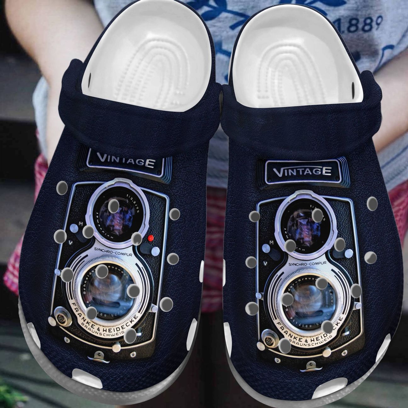 Photograph Personalize Clog, Custom Name, Text, Fashion Style For Women, Men, Kid, Print 3D The Camera Lens