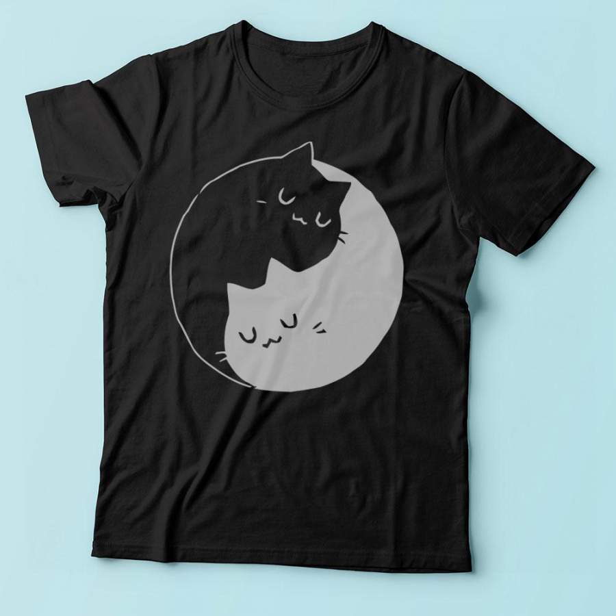 Yin Yang Cats Kittens Men’S T Shirt