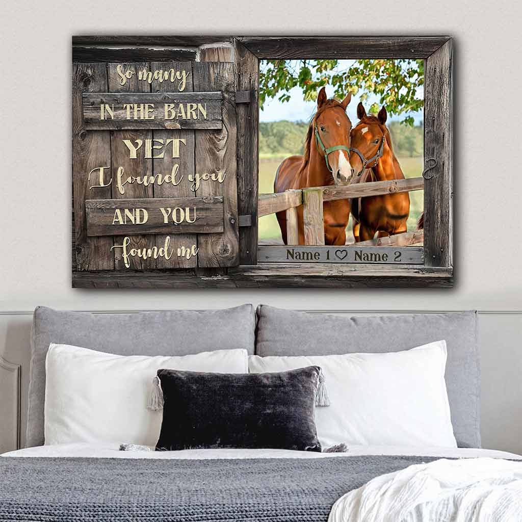 So Many In The Barn - Horse Personalized Poster - Poster Art Design