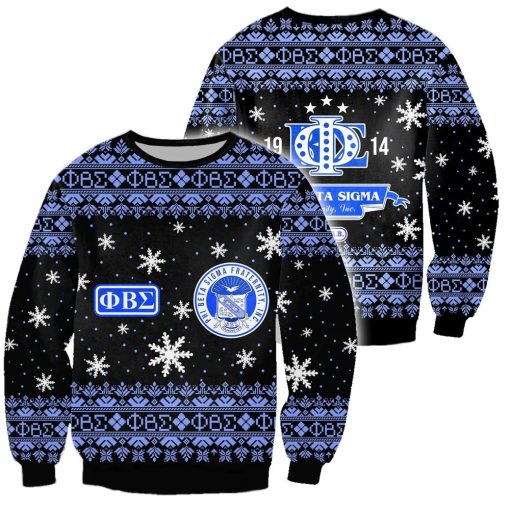 Phi Beta Sigma Ugly 3D Sweatshirt Gift For Christmas