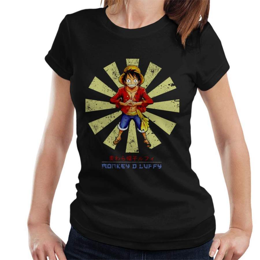 Monkey D Luffy Retro Japanese One Piece Women’s T-Shirt