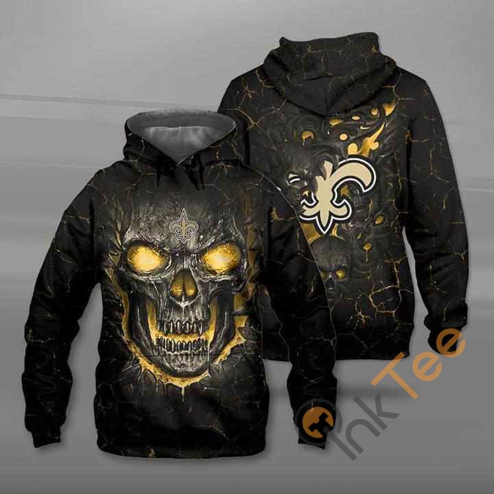 Lava Skull New Orleans Saints Hoodie 3D