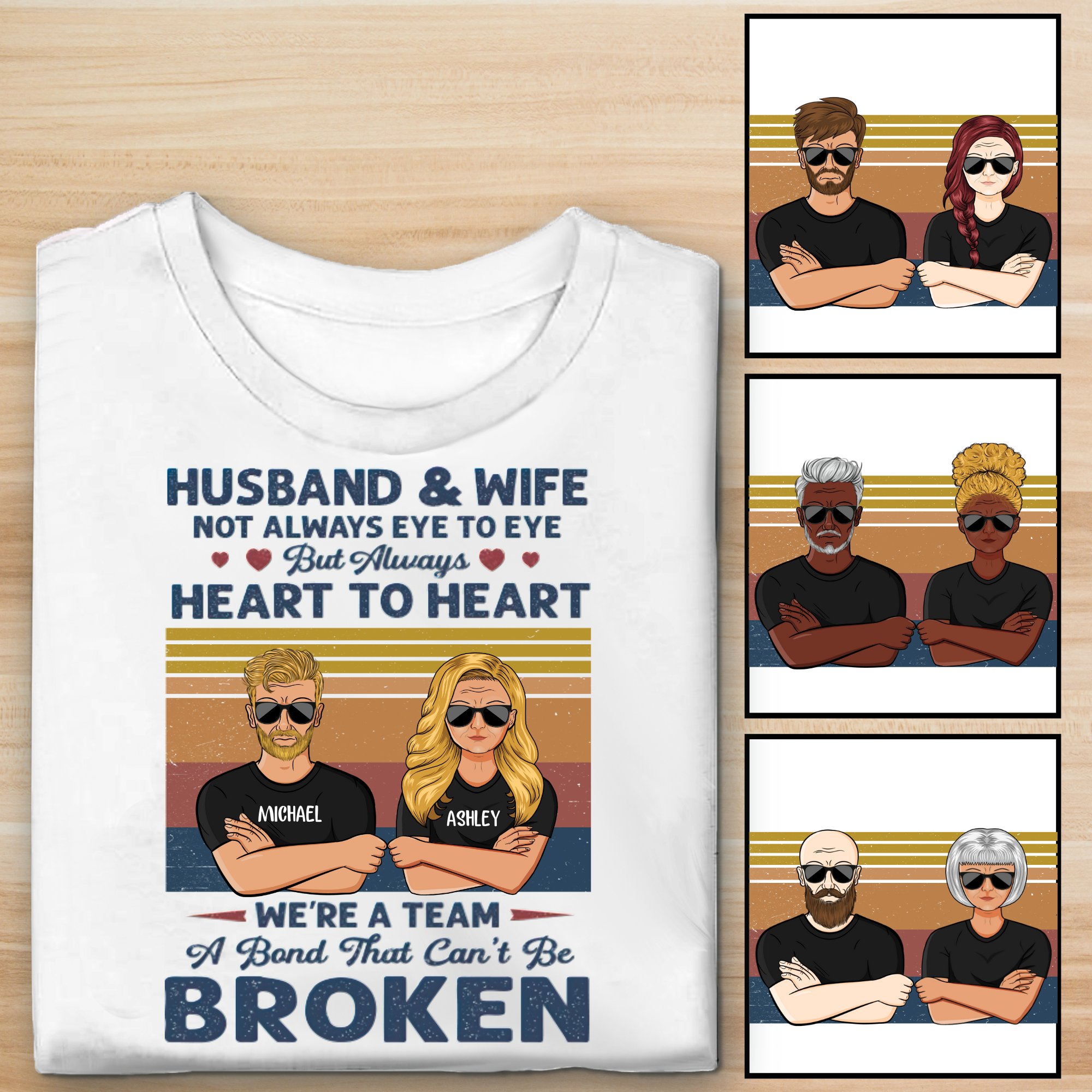 Couple We’Re A Team Personalized Valentine Shirt Sweatshirt Hoodie Ap754