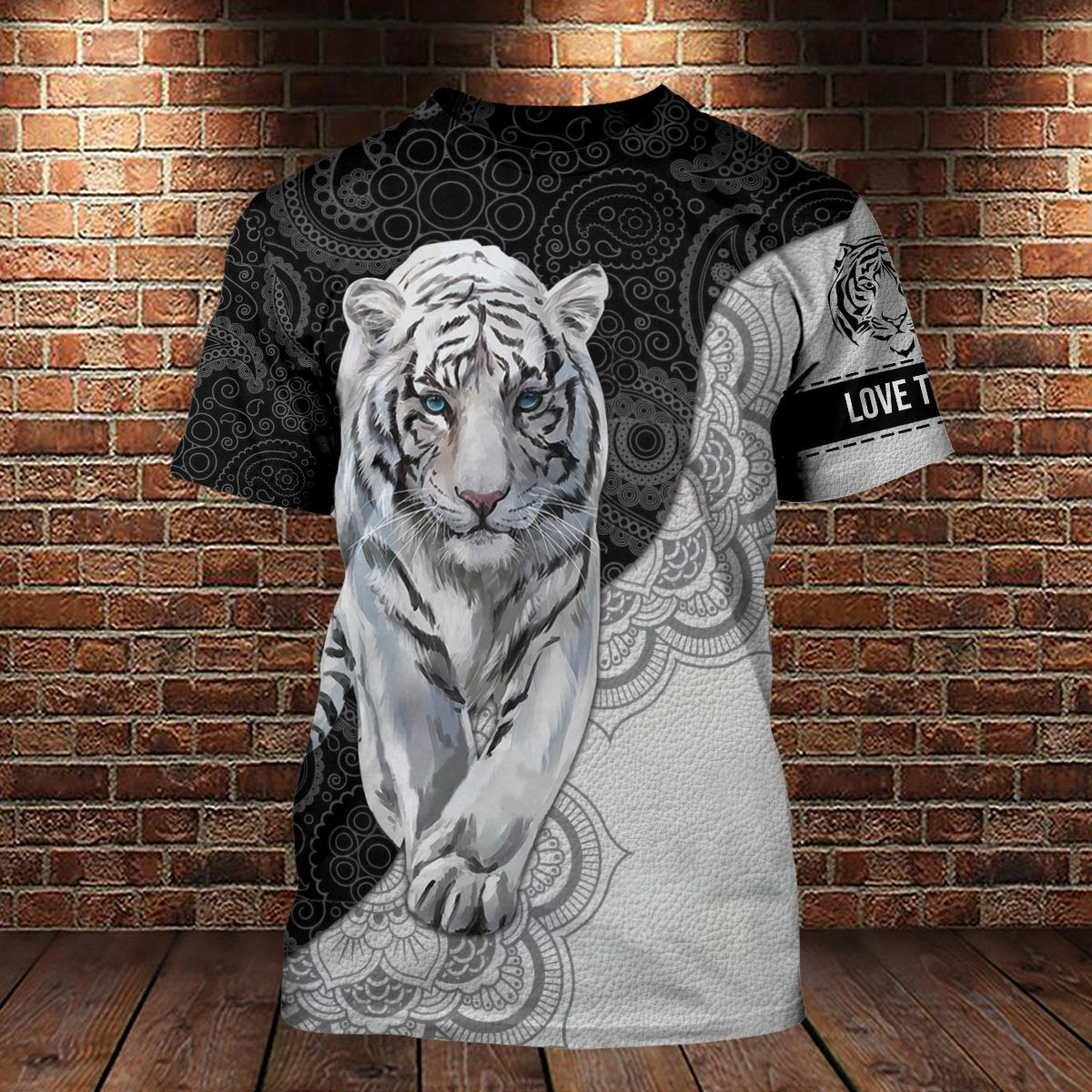 White Tiger Mandala 3D All Over