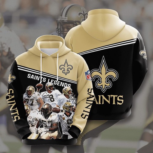 NEW ORLEANS SAINTS 3D, ed Hoodie Best Trending Gift Personalize