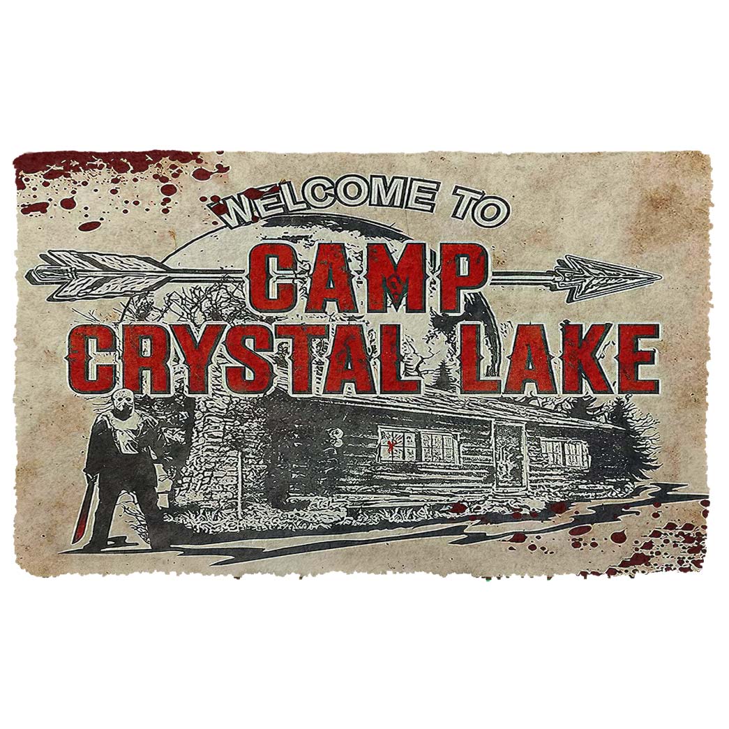 Gearhumans 3D Friday The 13Th Welcome To Crystal Lake Custom Doormat