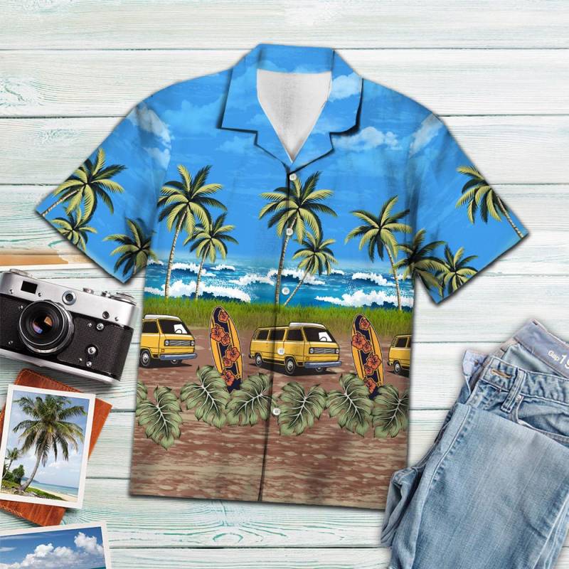 Tropical Camping Car Hawaii Shirt Ha42575