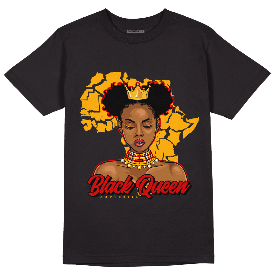 Jordan 7 Citrus Dopeskill T-Shirt Black Queen Graphic