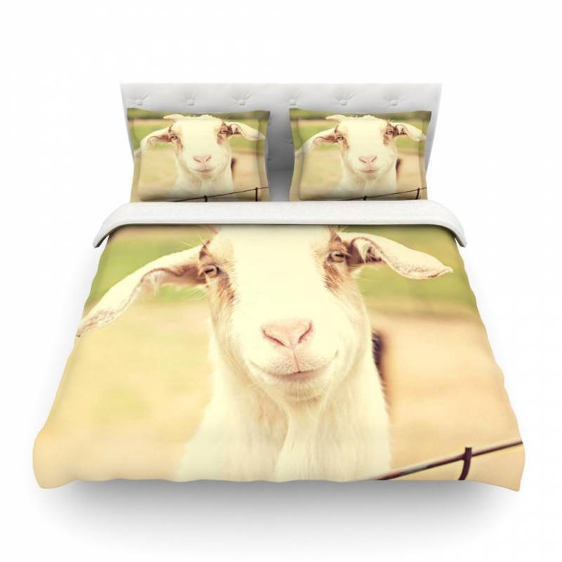 Angie Turner “Happy Goat”Miling Animal Featherweight3D Customize Bedding Set Duvet Cover SetBedroom Set Bedlinen