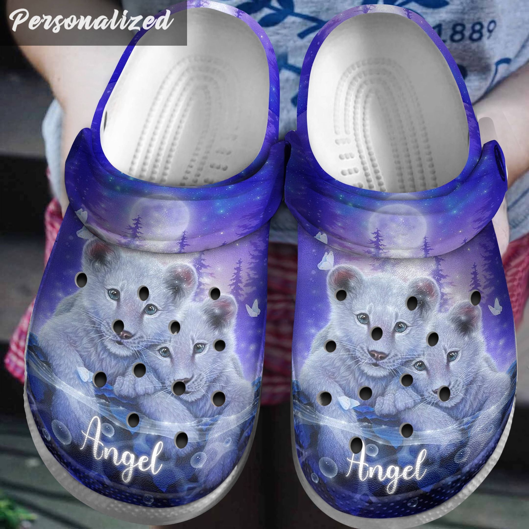 Angel Lion Croc Shoes For Men Women – Under The Moon Shoes Crocbland Clog  Birthday Gifts For Daughter