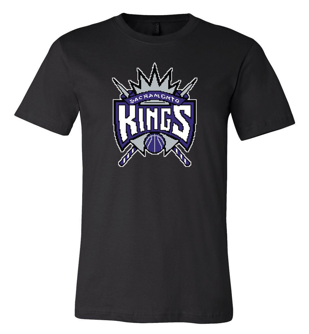 Sacramento Kings 8 Bit Retro Tecmo Logo T Shirt