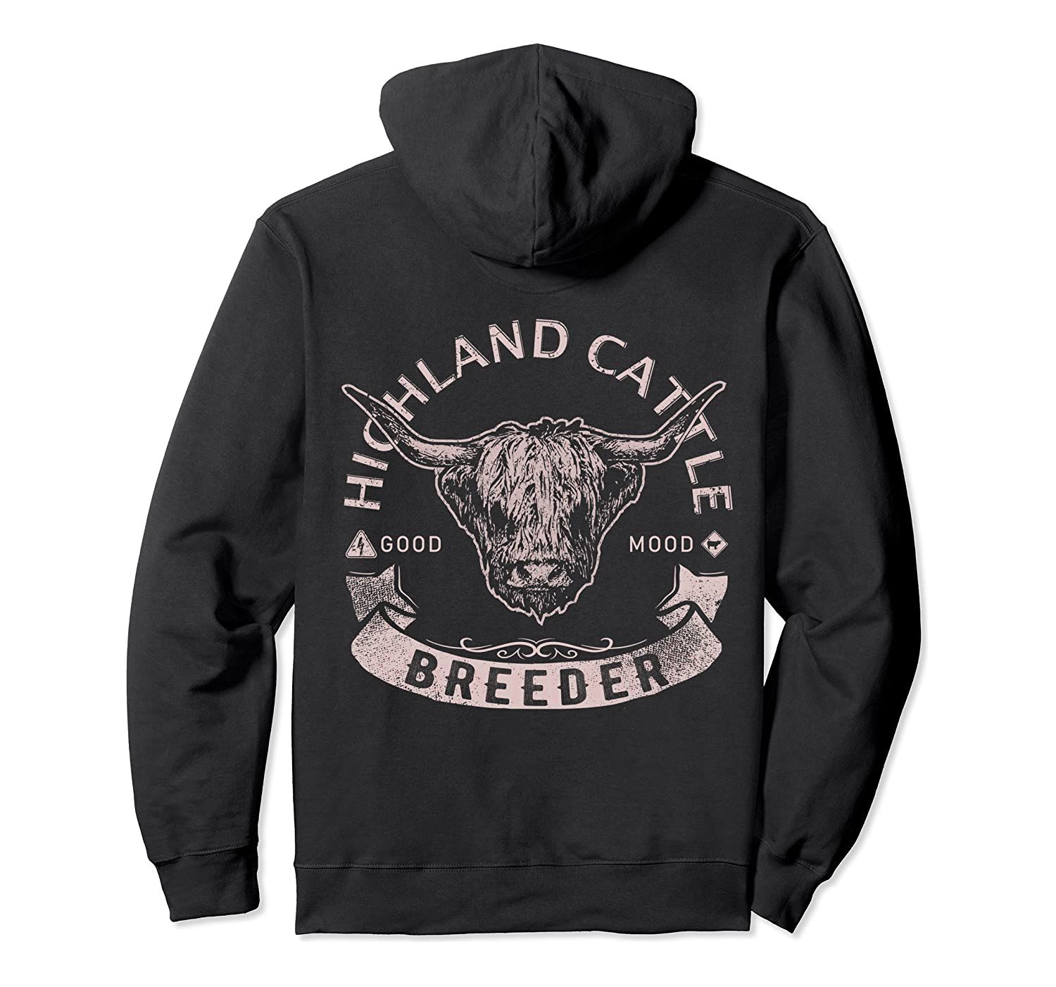 Vintage Highland Cattle Breeder & Scottich Cow Farmers Gift Pullover Hoodie, T-Shirt, Sweatshirt, Tank Top, Racerback, Dolman