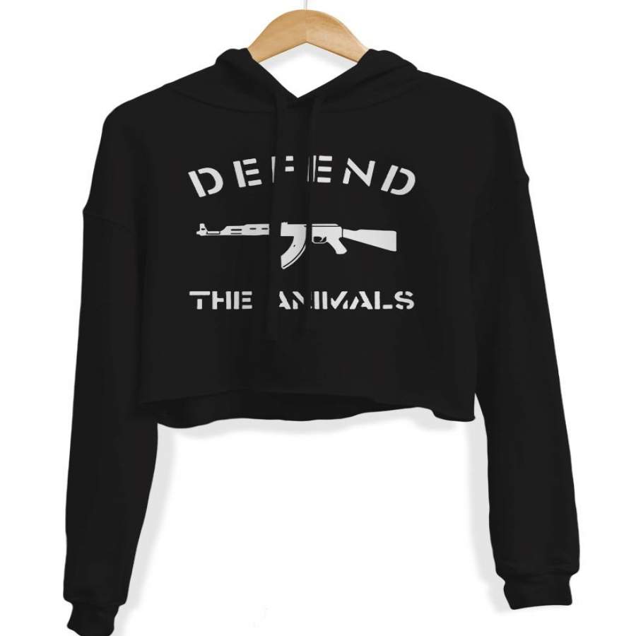 Women’s | Defend The Animals | Crop Hoodie