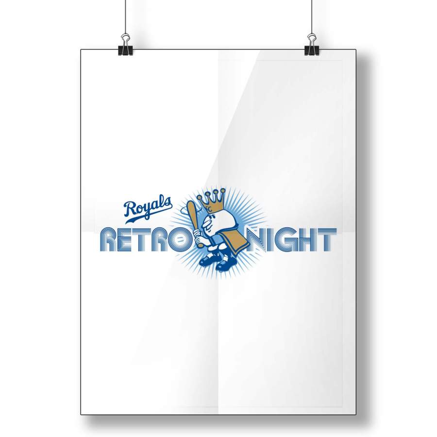 Kansas City Royal Retro Night Poster