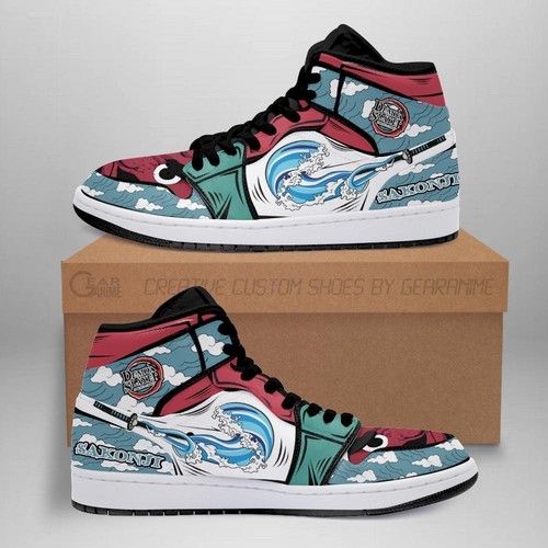 Sakonji jordan sneakers costume demon slayer anime shoes mn04