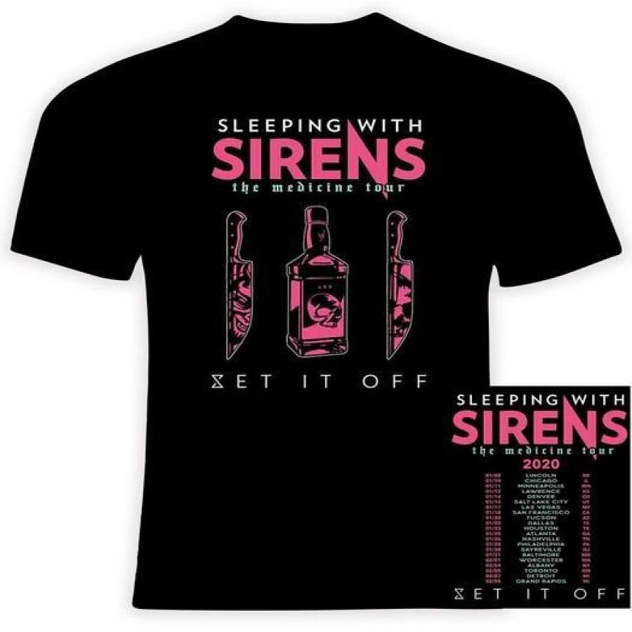 Sleeping with Sirens 2020 The Medicine Tour Concert T Shirt