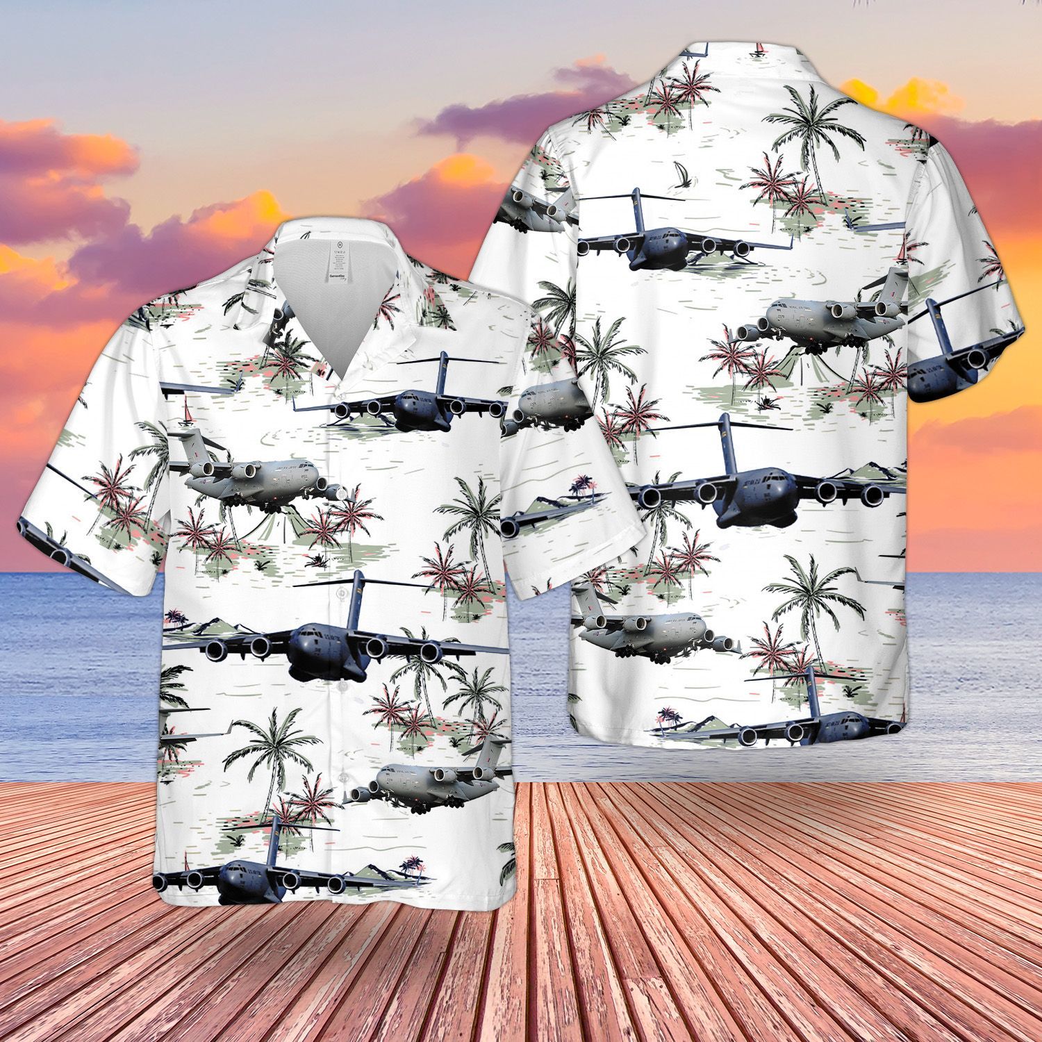 Raf Boeing Globemaster Hawaii Shirt Shorts Ha15687